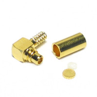 MMCX05-C Male Crimp Connector R/Angle RG174/316